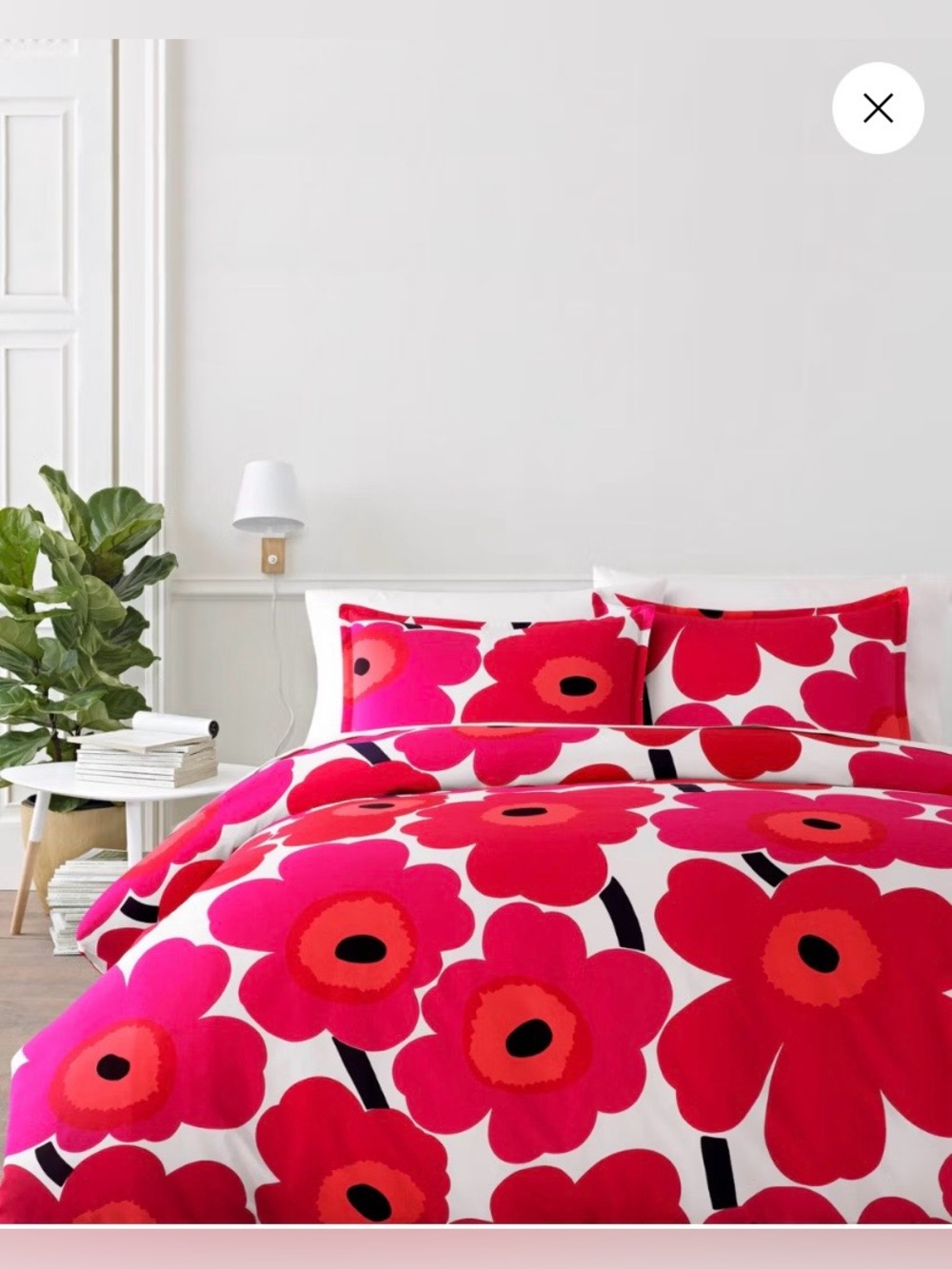 🌺NWT🌺 Marimekko Unikko Duvet cover set, Size King